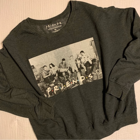 FRIENDS Tops - F•R•I•E•N•D•S XL Charcoal Super Comfy Sweatshirt